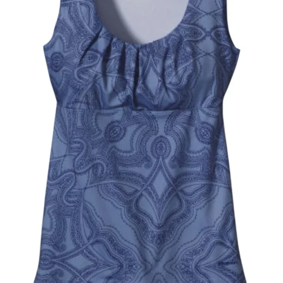 Patagonia Worn Wear Bandha Top Railroad Blue Size L Eco Outdoorcore Travel - Picture 3 of 10